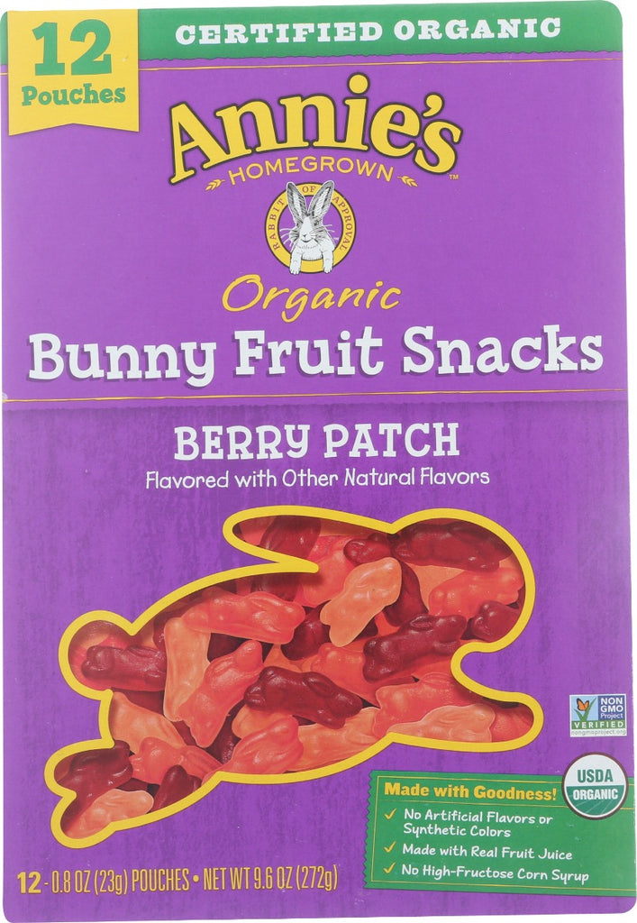 ANNIES HOMEGROWN: Fruit Snacks Bny Berry, 9.6 oz