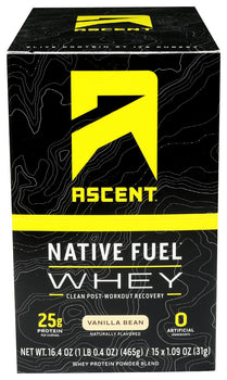 ASCENT: Whey Prtn Vanilla Bean 15Pk, 6 oz