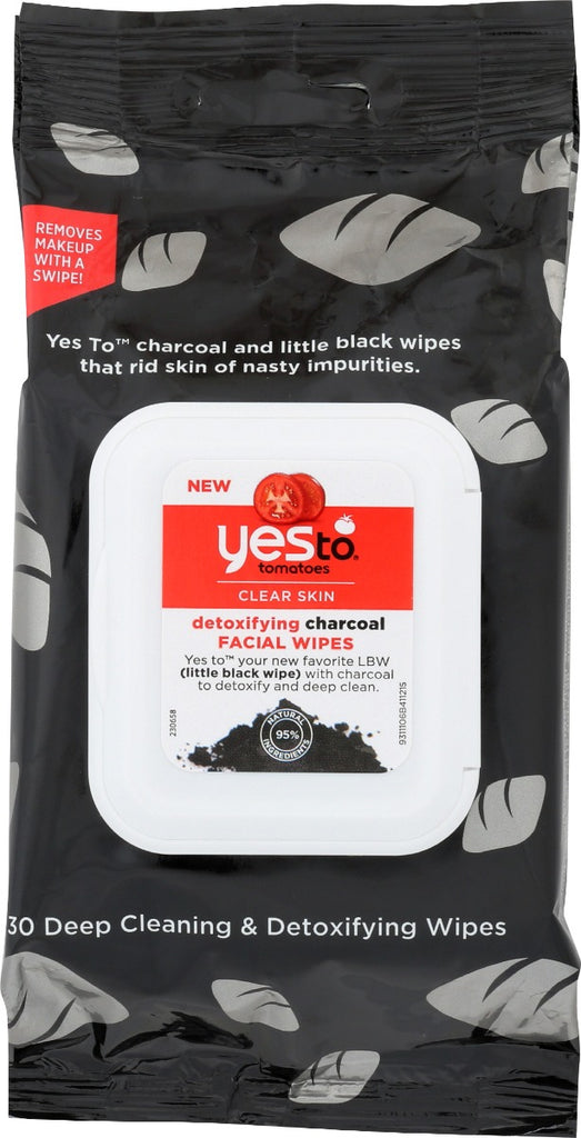 YES TO: Wipes Charcoal, 30 pc