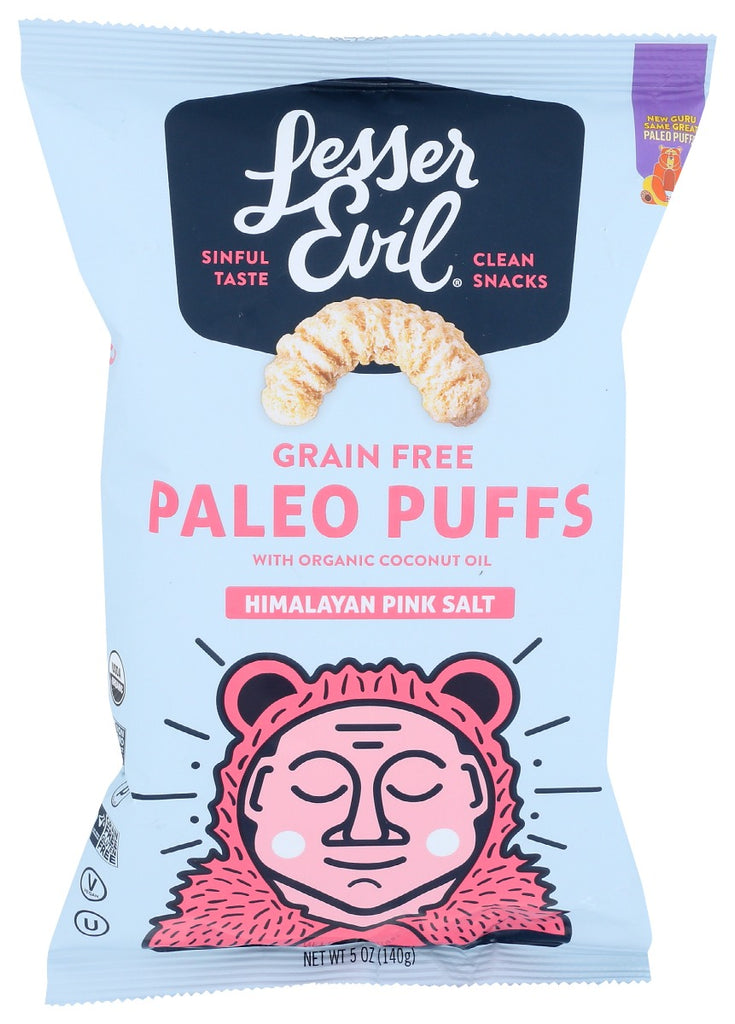 LESSER EVIL: Paleo Puffs Himalayan Pink Salt, 5 oz