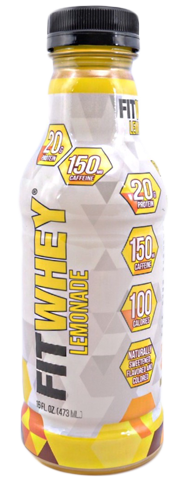 FITWHEY: Energy Protein Drink Lemon, 16 oz