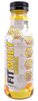 FITWHEY: Energy Protein Drink Lemon, 16 oz