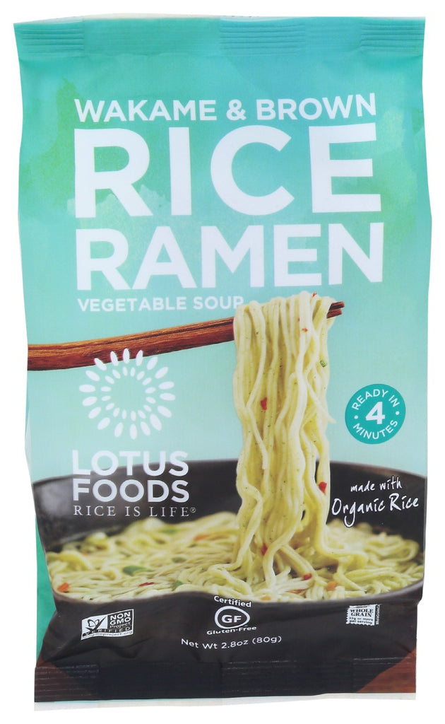 LOTUS FOODS: Wakame Brown Rice Ramen With Vegetable Soup, 2.8 oz