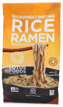 LOTUS FOODS: Buckwheat Shiitake Rice Ramen Mushroom Soup, 2.8 oz