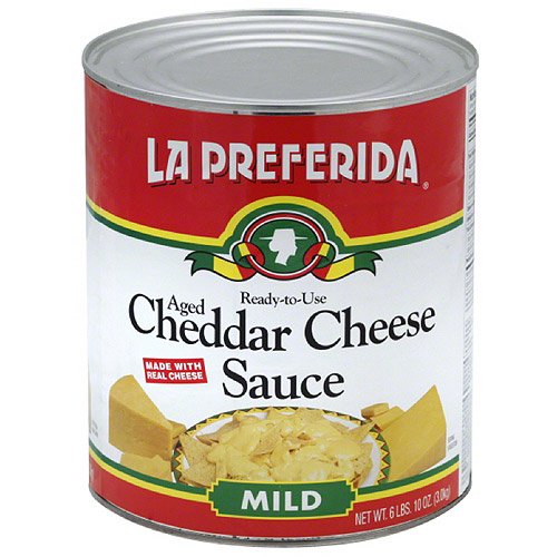 LA PREFERIDA: Cheddar Cheese Sauce, 106 oz