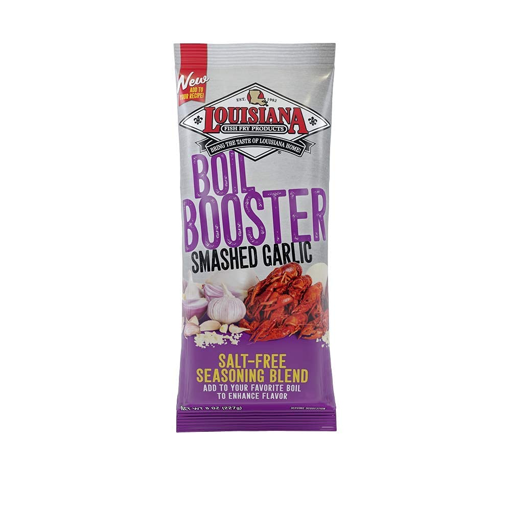 LOUISIANA FISH FRY: Smashed Garlic Boil Booster, 8 oz