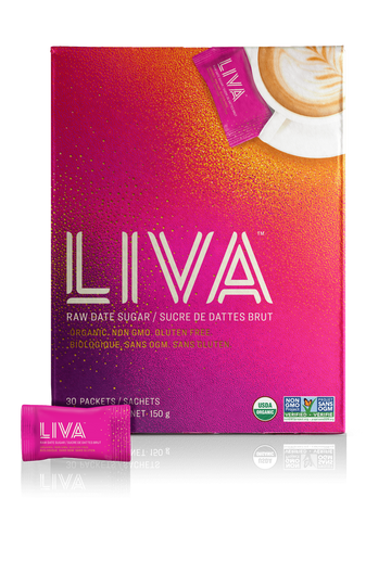 LIVA: Sugar Raw Date 30 Packets, 5.29 oz