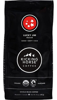 KICKING HORSE: Lucky Jim Whole Bean Coffee, 10 oz