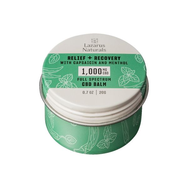 LAZARUS NATURALS: Cbd Relief Recovery Balm 1000Mg, 0.7 oz