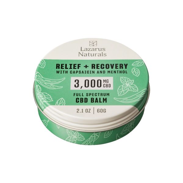 LAZARUS NATURALS: Cbd Relief Recovery Balm 3000Mg, 2 oz