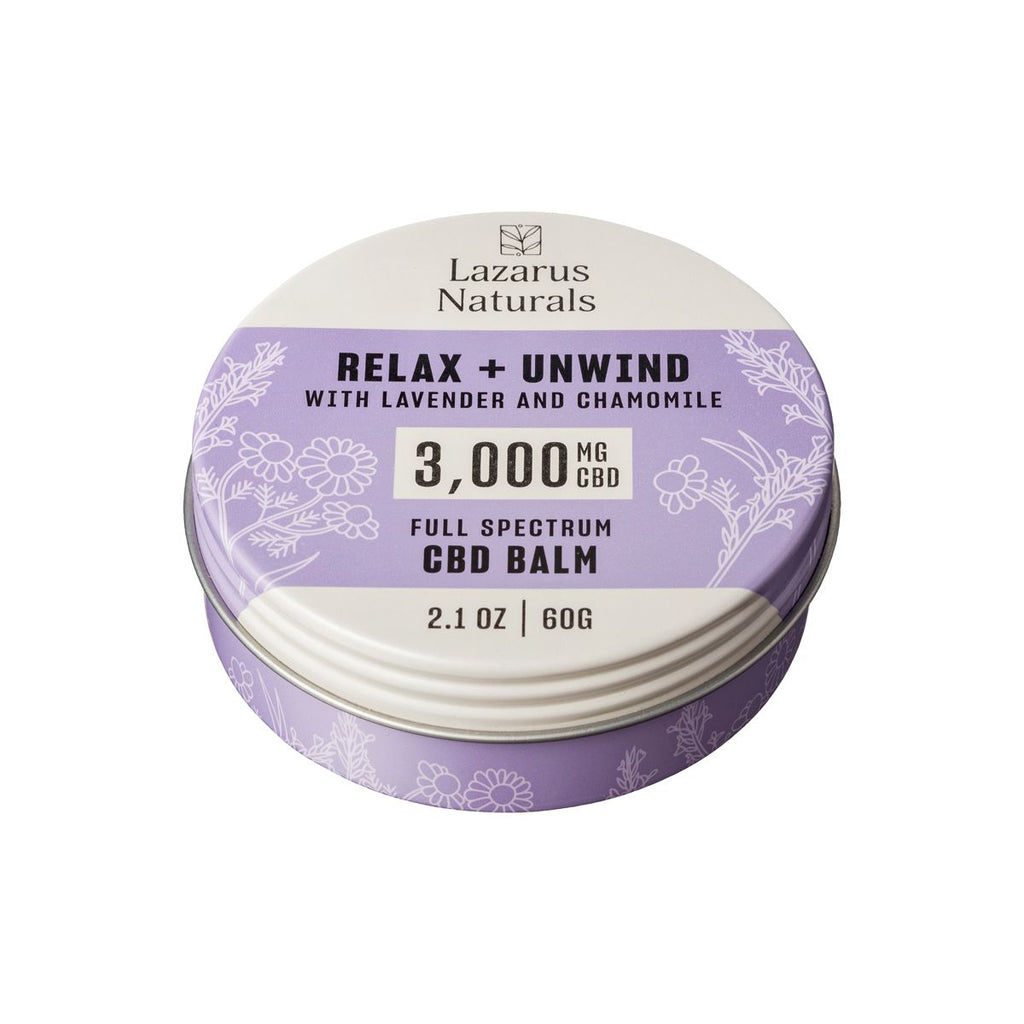 LAZARUS NATURALS: Cbd Relax Unwind Balm 3000Mg, 2 oz