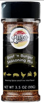 LILLIES OF CHARLESTON: Seasoning Mix Beef N Burger, 3.5 oz