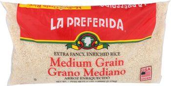 LA PREFERIDA: Medium Grain Rice Poly, 5 lb