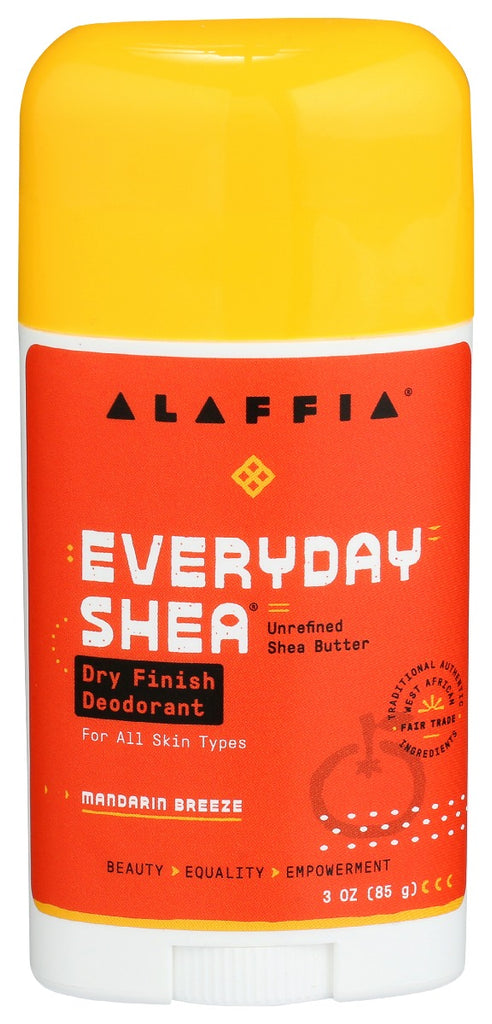 ALAFFIA: Everyday Shea Dry Finish Deodorant  Mandarin Breeze, 3 oz