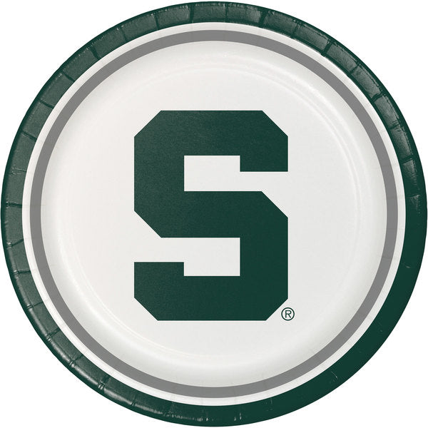 CREATIVE CONVERTING: Dinner Plate Michigan State, 8 ea