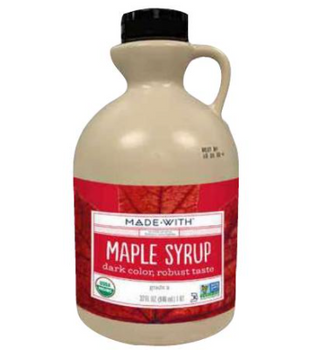 MADE WITH: Organic Maple Syrup Amber Robust, 32 oz