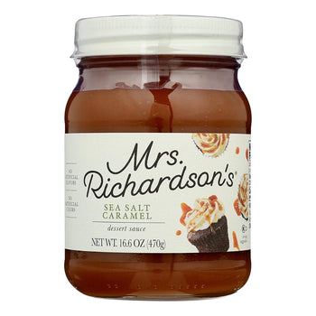 MRS RICHARDSONS: Sea Salt Caramel Dessert Sauce, 16.6 oz