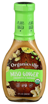 ORGANICVILLE: Miso Ginger Vinaigrette and Marinade, 8 oz