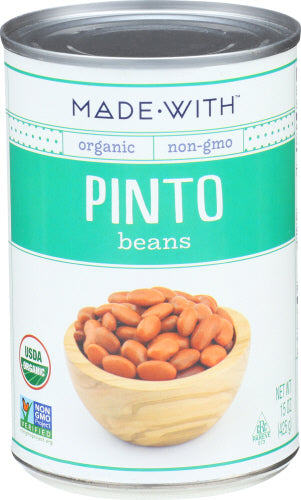 MADE WITH: Organic Pinto Beans, 15 oz