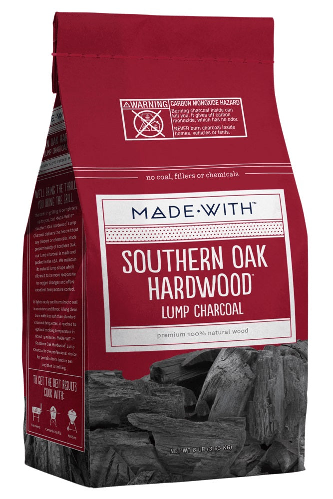 MADE WITH: Southern Oak Hardwood Lump Charcoal, 8 lb