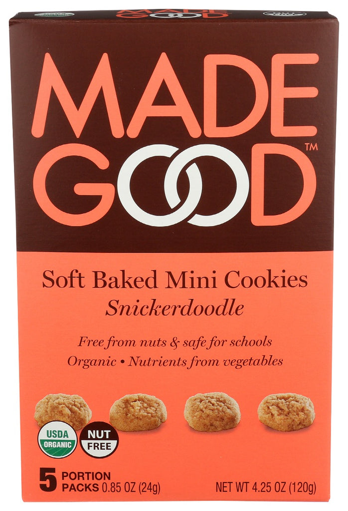 MADEGOOD: Snickerdoodle Soft Baked Mini Cookies, 4.25 oz