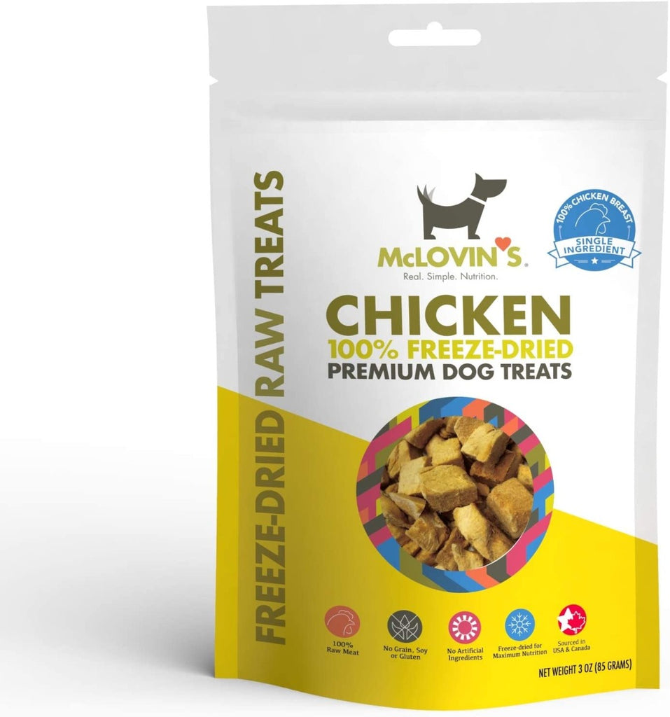 MCLOVINS PET FOOD: Chicken Freeze Dried Dog Treats, 3 oz