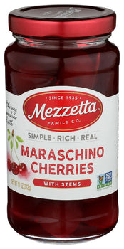 MEZZETTA: Maraschino Cherries With Stems, 11 oz