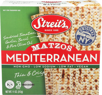 STREITS: Mediterranean Matzo, 11 oz