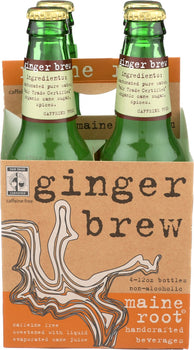 MAINE ROOT: Ginger Brew Soda 4pk, 48 fo