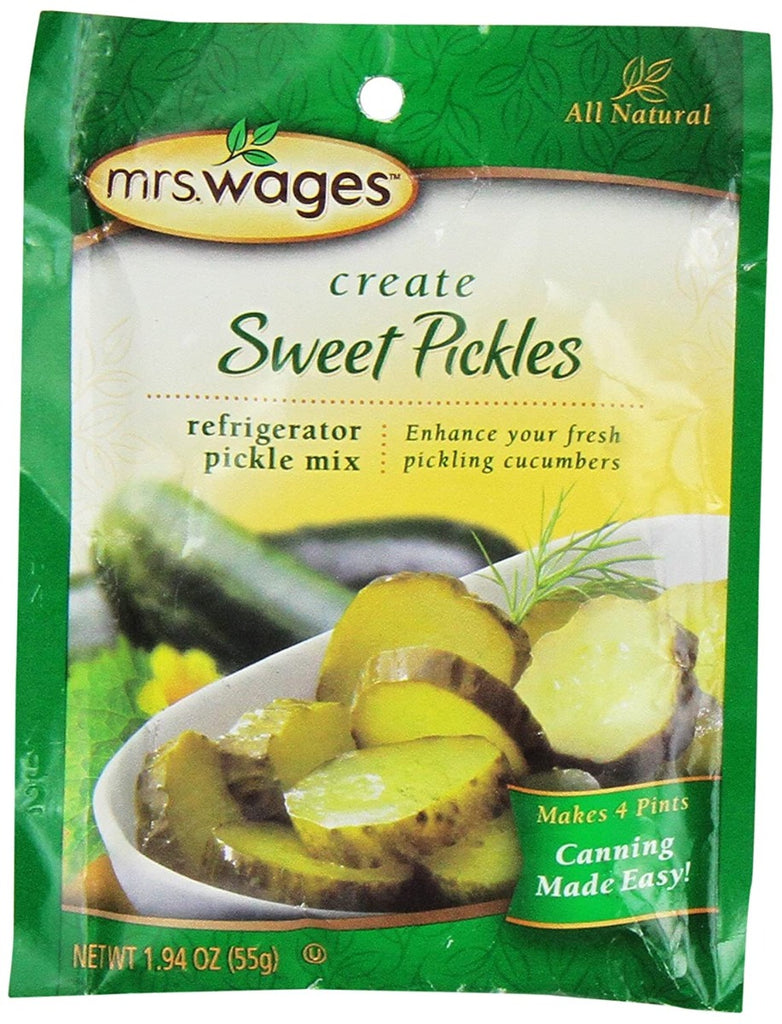 MRS WAGES: Refrigerator Sweet Pickle Mix, 1.94 oz