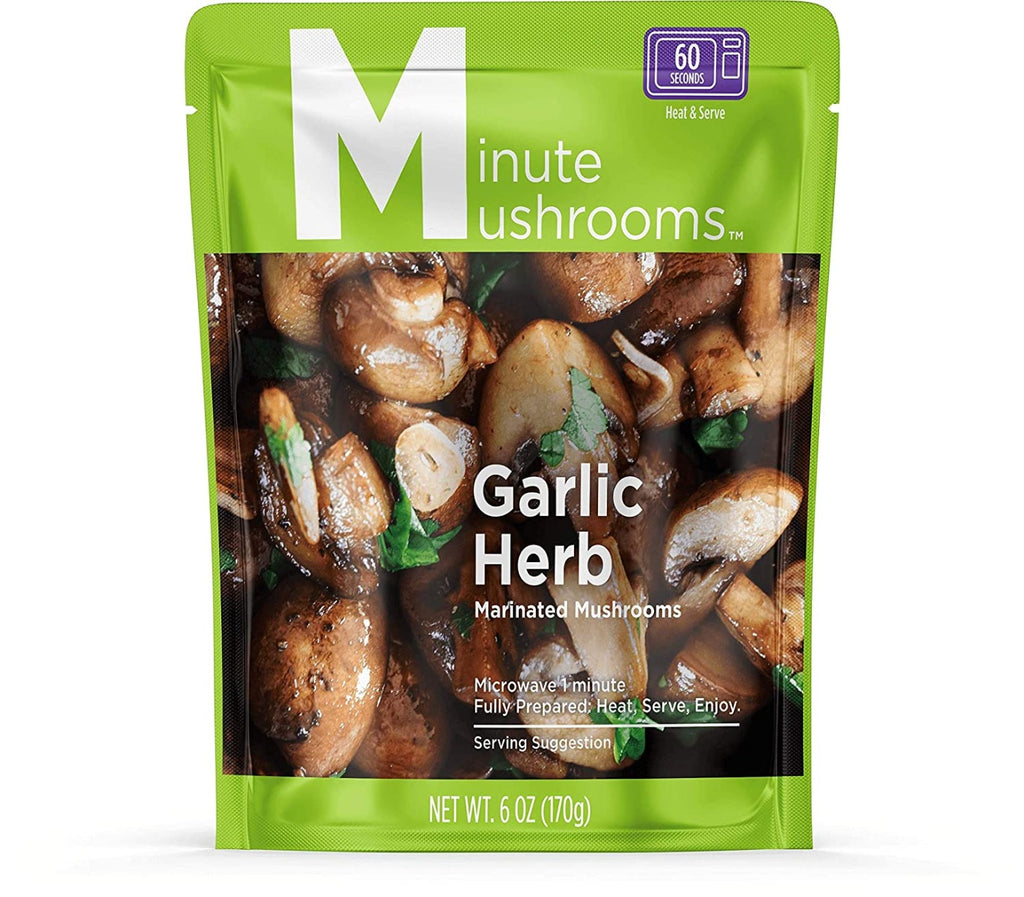 MINUTE MUSHROOMS: Garlic Herb Marinated Mushroom, 6 oz