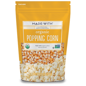 MADE WITH: Organic Popping Corn, 28 oz