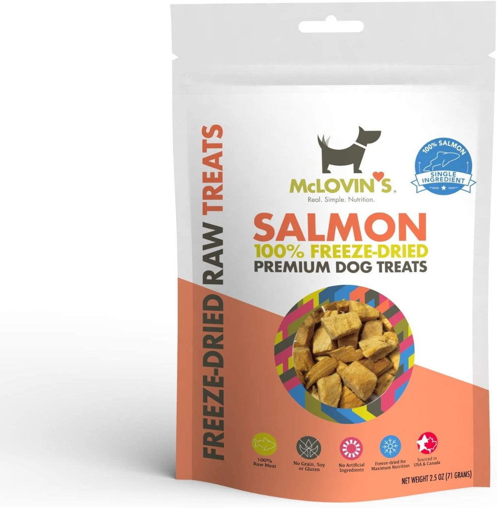 MCLOVINS PET FOOD: Salmon Freeze Dried Dog Treats, 2.5 oz