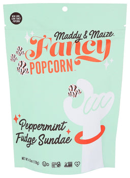 MADDY & MAIZE: Peppermint Fudge Sundae Popcorn, 4.5 oz