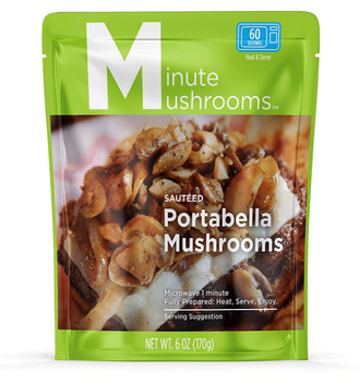 MINUTE MUSHROOMS: Sauteed Portabella Mushrooms, 6 oz