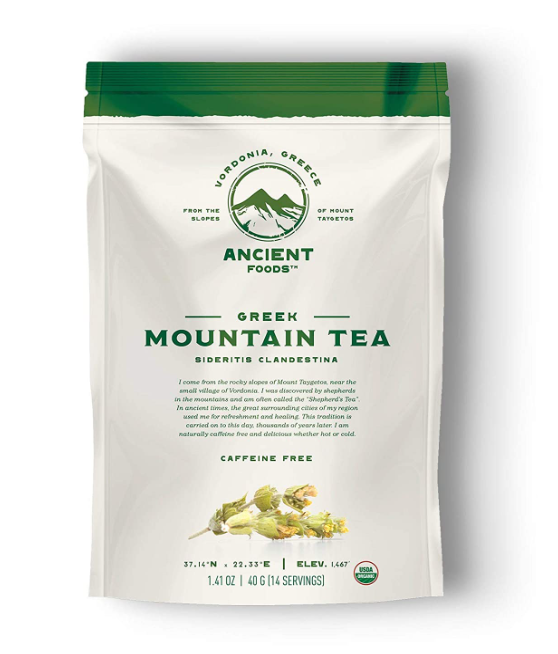 ANCIENT FOODS: Organic Greek Mountain Tea, 40 gm