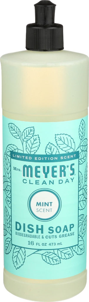 MRS MEYERS CLEAN DAY: Mint Dish Soap, 16 fo