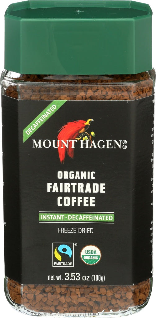 MOUNT HAGEN: Organic Freeze Dried Instant Decaf Coffee, 3.53 oz