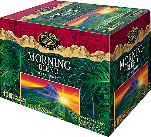 MORNING BLEND: Single Serve Coffee Cups, 10 cu