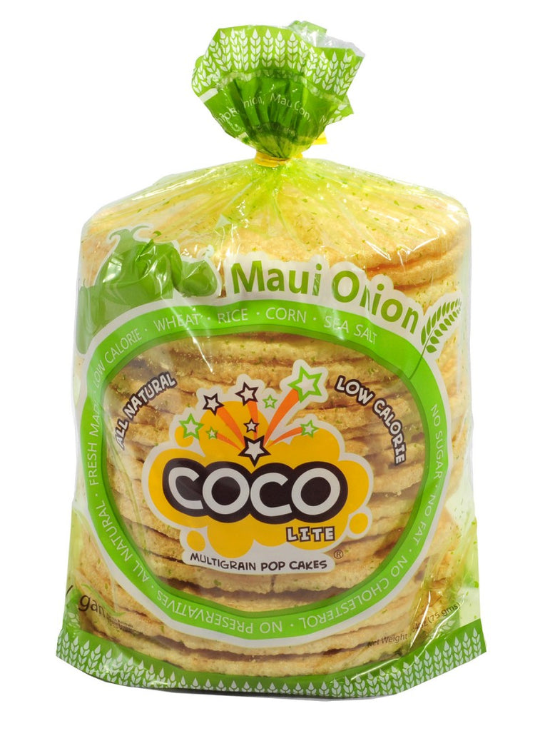 COCO LITE: Maui Onion Multigrain Pop Cakes, 2.64 oz