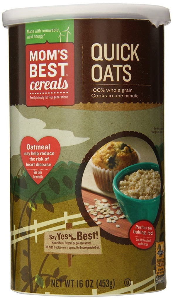 MOMS BEST: Whole Grain Quick Oats, 16 oz