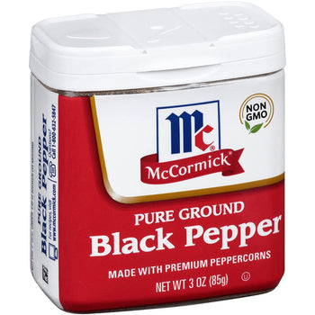 MC CORMICK: Pure Ground Black Pepper, 3 oz