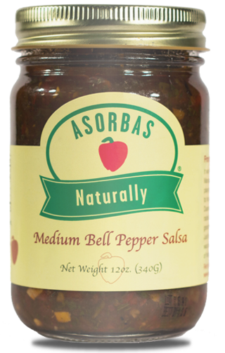 ASORBAS: Medium Bell Pepper Salsa, 12 oz