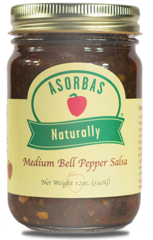 ASORBAS: Medium Bell Pepper Salsa, 12 oz