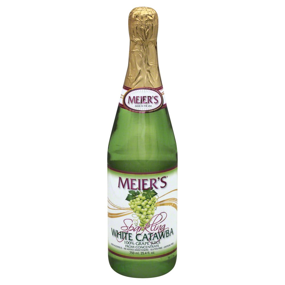 MEIER'S: Sparkling White Catawba Grape Juice, 25.4 Oz