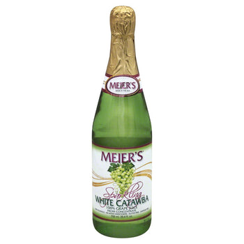 MEIER'S: Sparkling White Catawba Grape Juice, 25.4 Oz