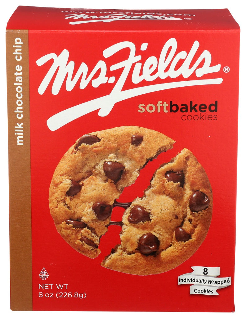 MRS FIELDS: Cookie Milk Chocolate Chip, 8 oz