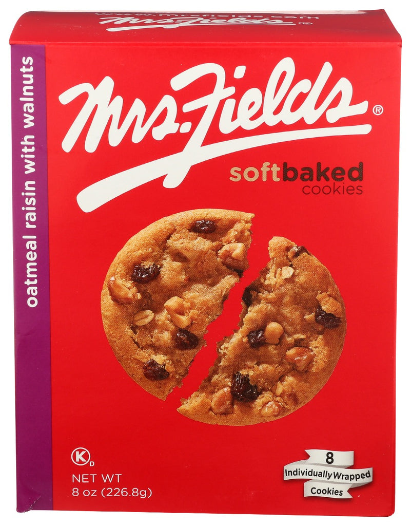 MRS FIELDS: Cookie Oatmeal Raisin Walnut, 8 oz