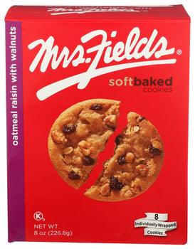 MRS FIELDS: Cookie Oatmeal Raisin Walnut, 8 oz