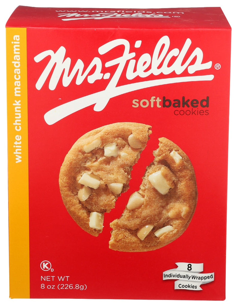 MRS FIELDS: Cookie White Chunk Macadamia, 8 oz